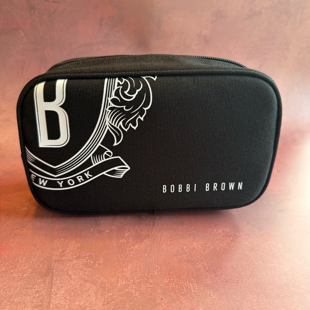 Bobbi Brown Black Cosmetic Travel Bag NWOT